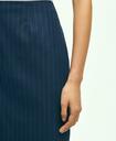 Brooks Brothers Women's Wool Pinstripe Pencil Skirt | Navy