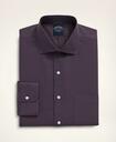 Brooks Brothers Men's Stretch Big & Tall Dress Shirt, Non-Iron Poplin English Spread Collar Gingham | Brown