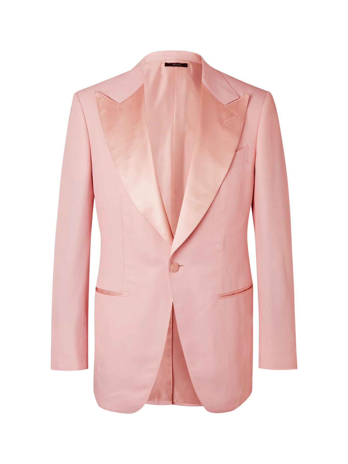 TOM FORD - Atticus Satin-Trimmed Twill Tuxedo Jackt - Pink TOM FORD