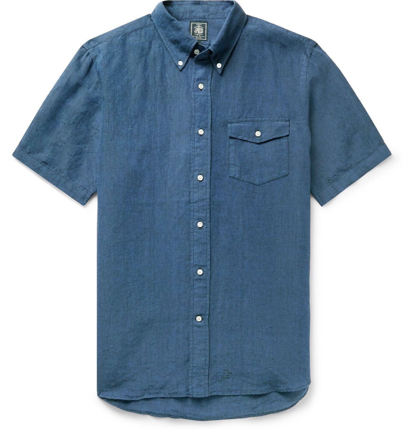 J.Press - Irving Button-Down Collar Linen-Chambray Shirt - Blue J.Press