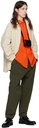 CASEY CASEY Orange Big Raccourcie Shirt