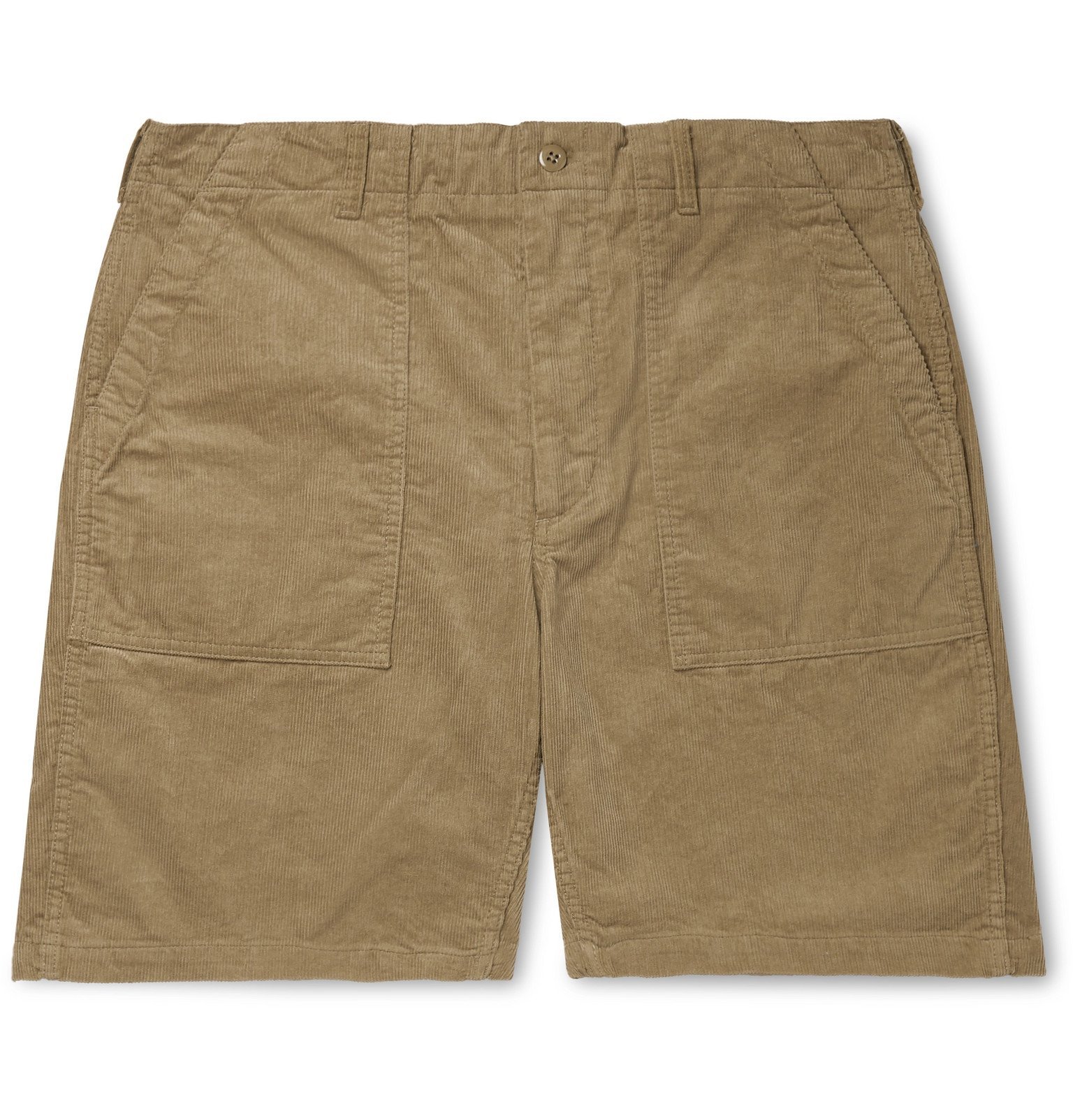 khaki corduroy shorts