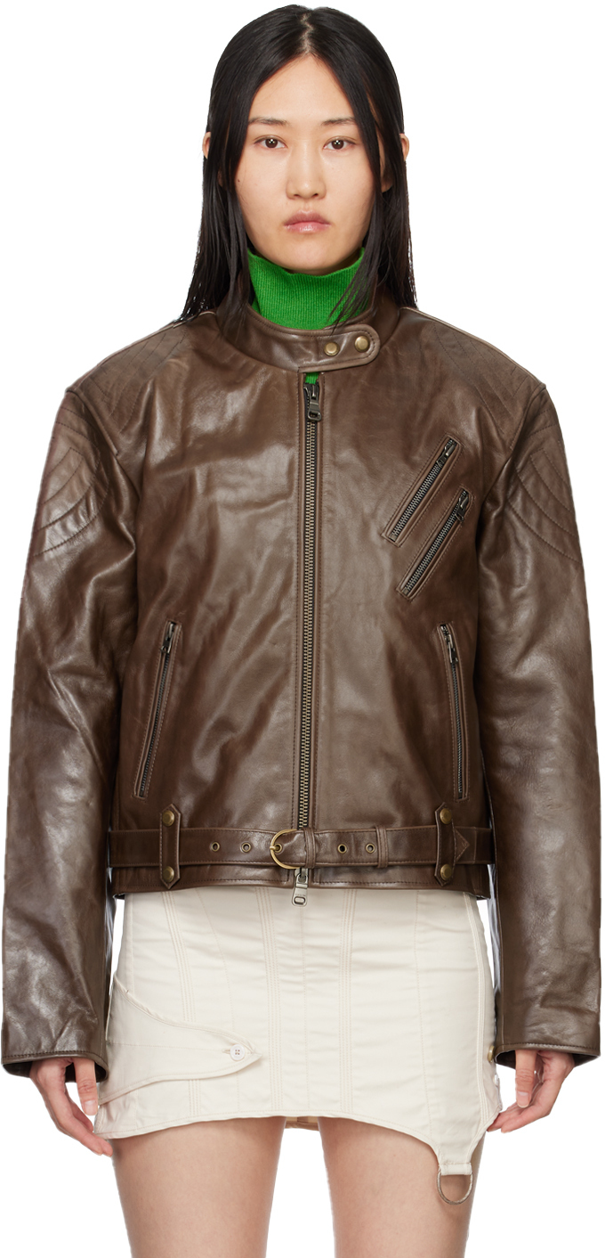 Photo: Andersson Bell Brown Biker Leather Jacket
