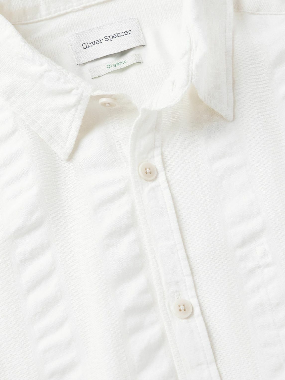 Oliver Spencer - New York Special Textured Organic Cotton Shirt - Neutrals