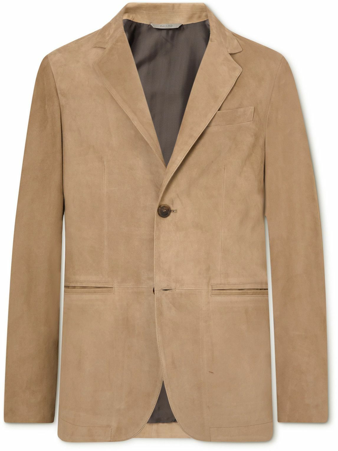 Canali Suede Blazer Brown Canali