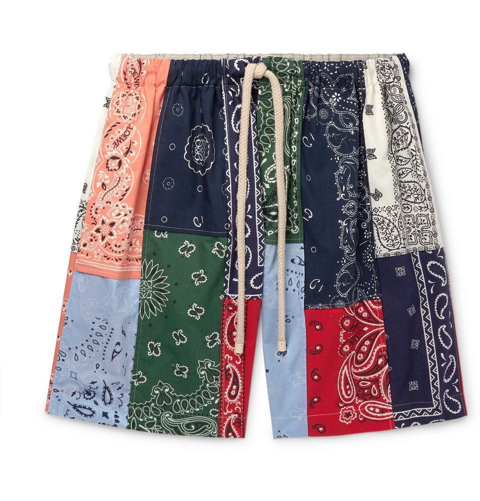 Loewe - Wide-Leg Patchwork Printed 