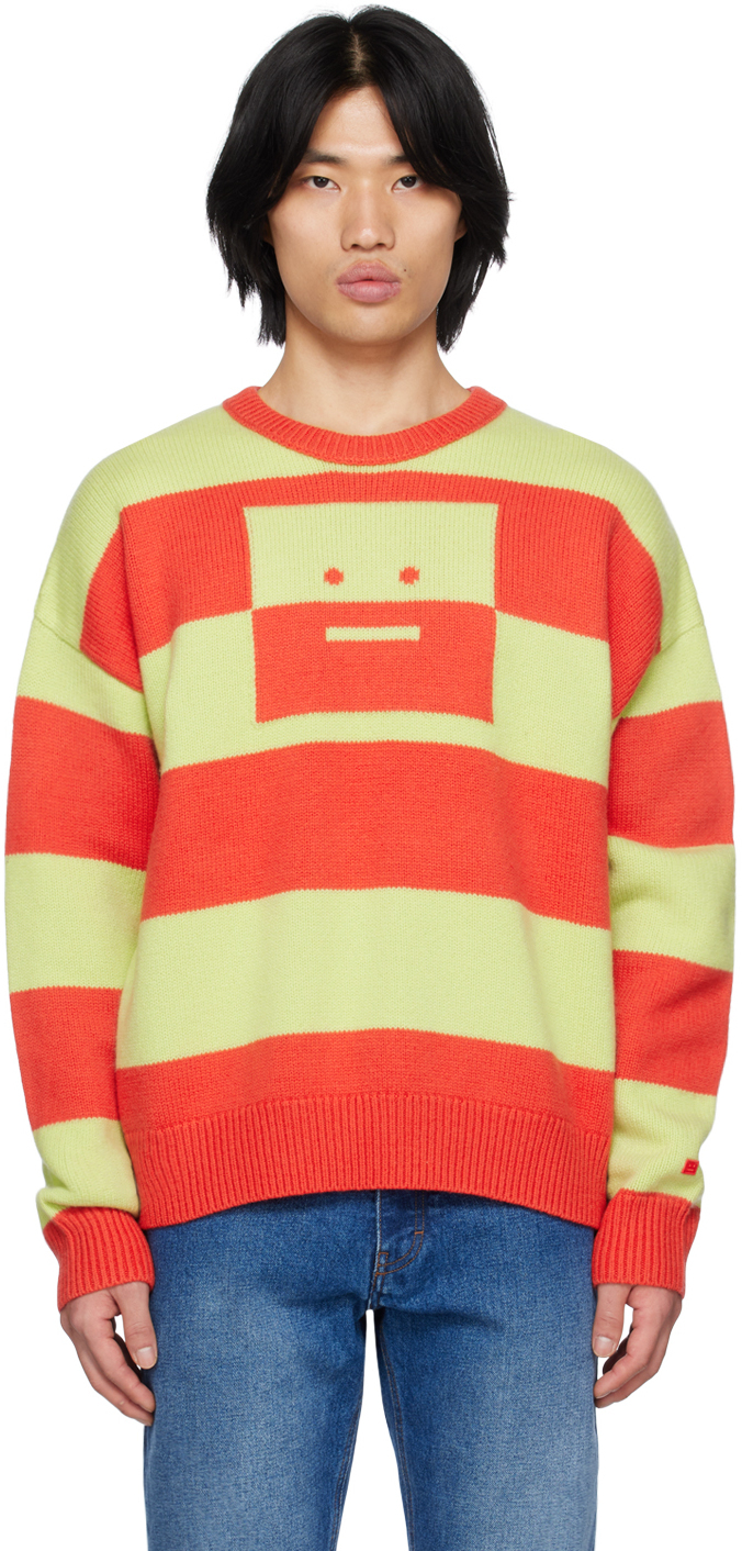 Acne Studios Red High Neck Sweater Acne Studios