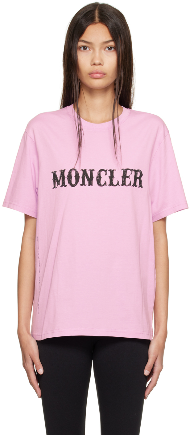Moncler Genius 7 Moncler FRGMT Hiroshi Fujiwara Pink Printed TShirt