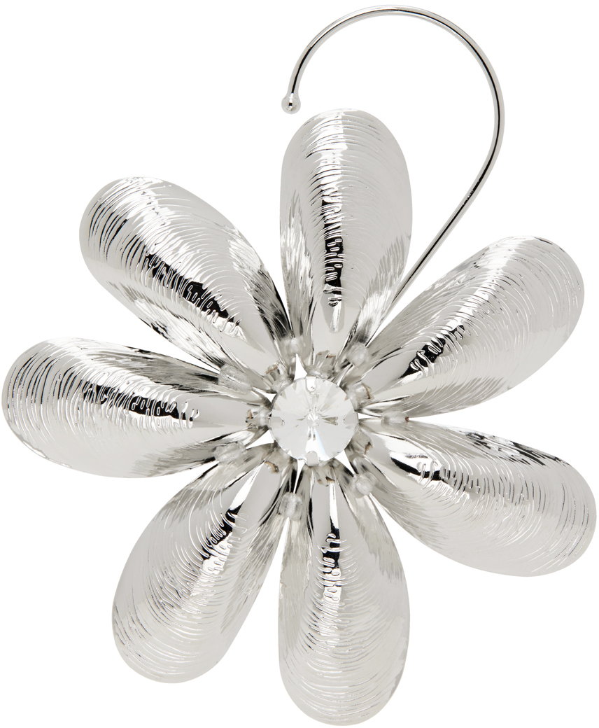 AREA Silver Mussel Flower Single Ear Cuff AREA