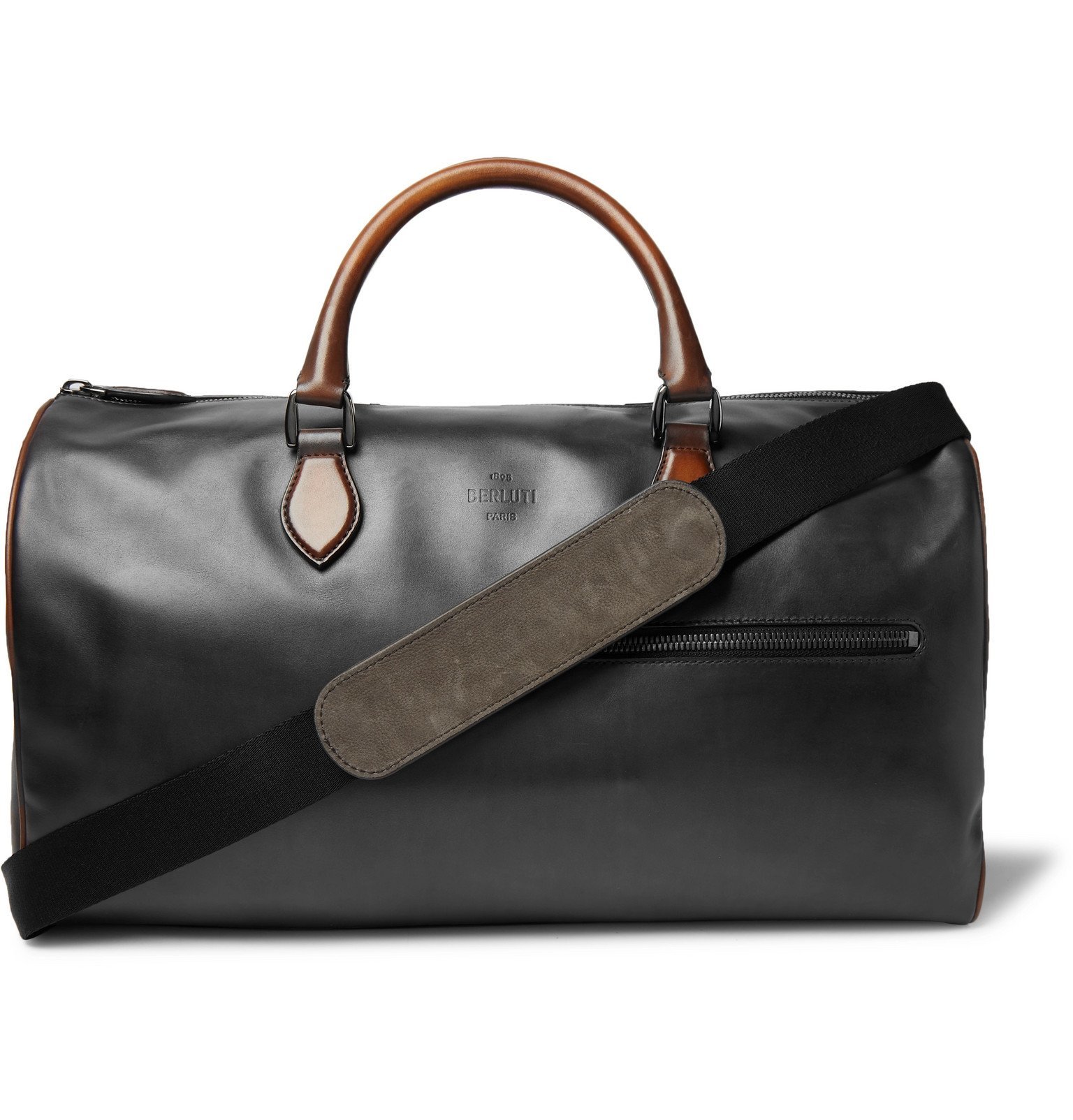 small leather holdall