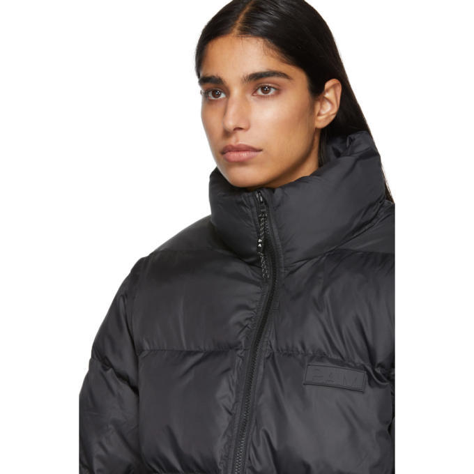 mini black puffer jacket