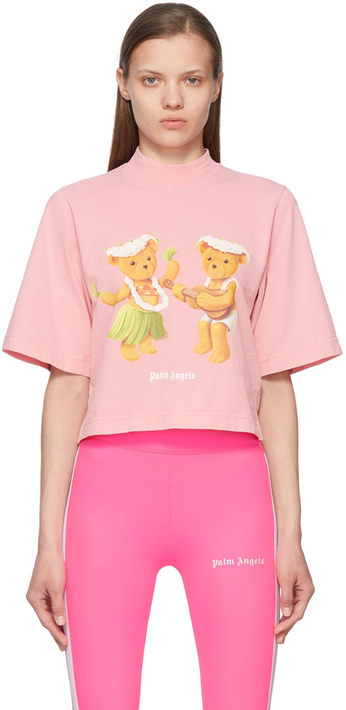 Photo: Palm Angels Pink Dancing Bear T-Shirt