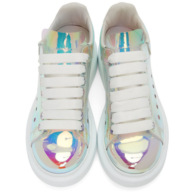 Alexander McQueen Multicolor Halographic Oversized Sneakers Alexander ...