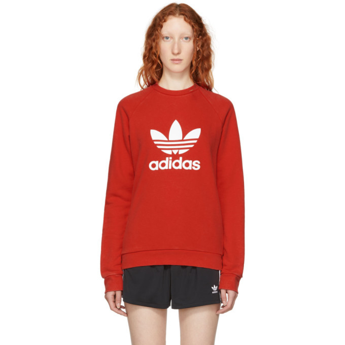 adidas Originals Red Warm-Up Sweatshirt adidas Originals