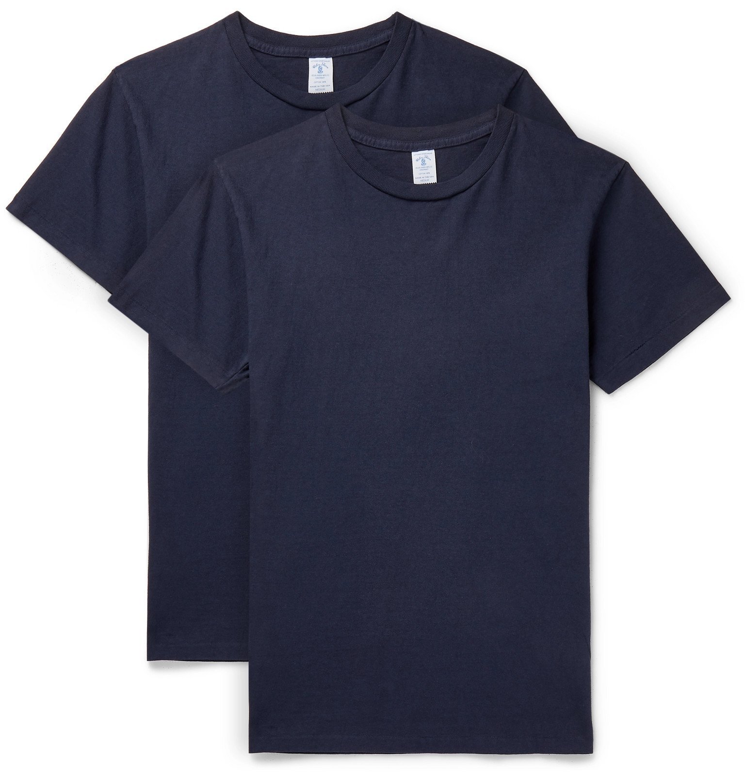 Velva Sheen TwoPack CottonJersey TShirts Blue Velva Sheen