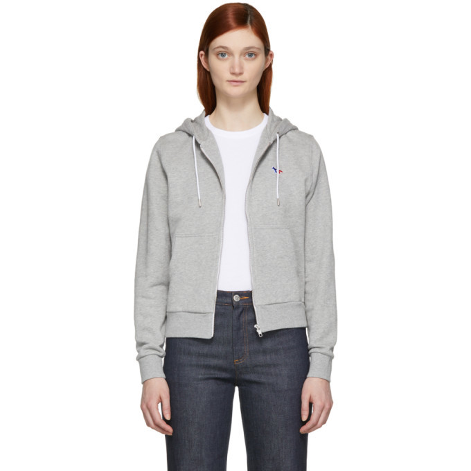 maison kitsune zip hoodie