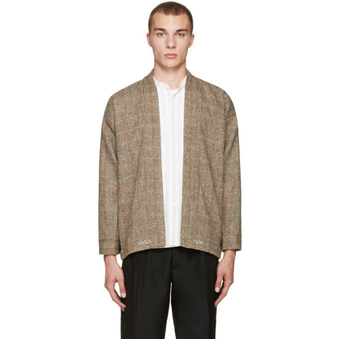 Visvim Beige Tweed Sanjuro Jacket Visvim