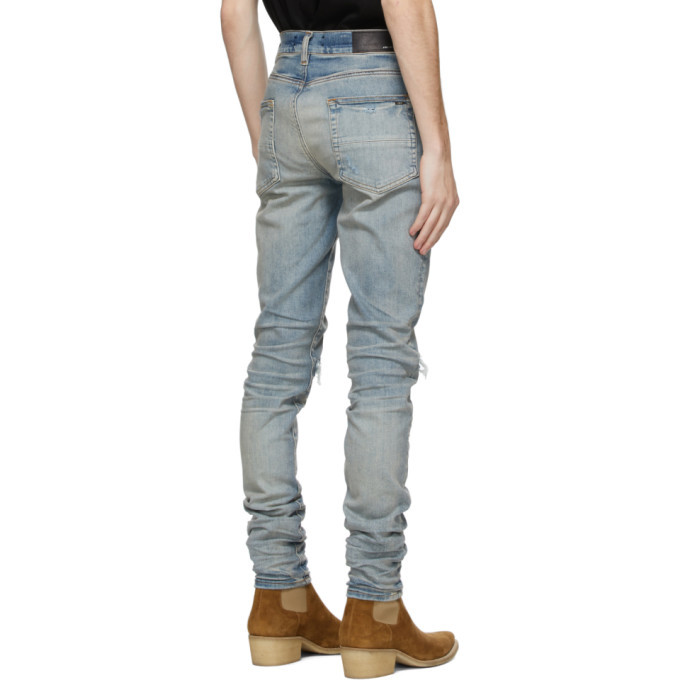 AMIRI Indigo Bandana Thrash Jeans Amiri