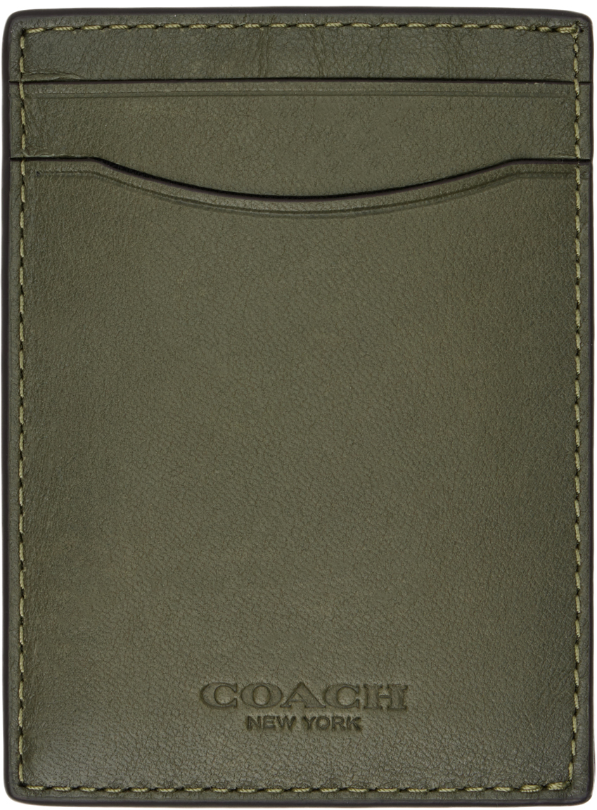 Coach 1941 Khaki Money Clip Card Holder Coach 1941