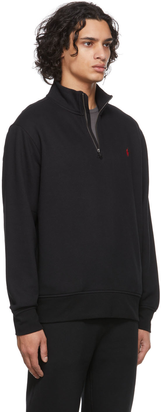 Polo Ralph Lauren Black Quarter-Zip Sweater