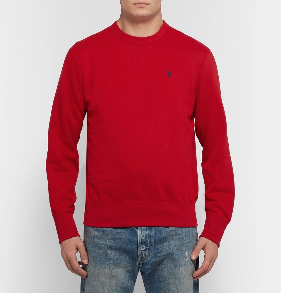 red polo sweatshirt mens