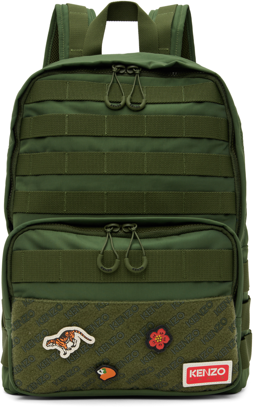 Kenzo Khaki Jungle Backpack Kenzo