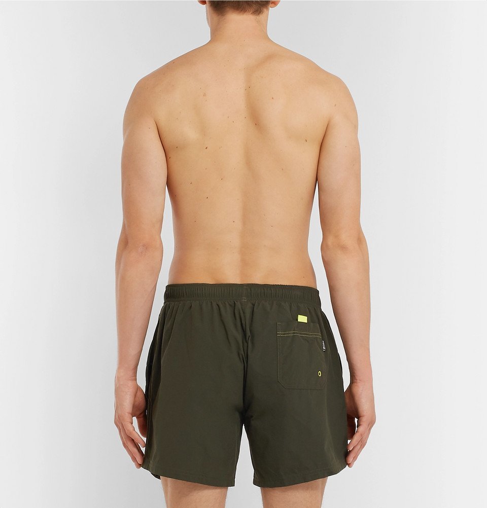 Hugo Boss ShortLength LogoEmbroidered Swim Shorts Green Hugo Boss