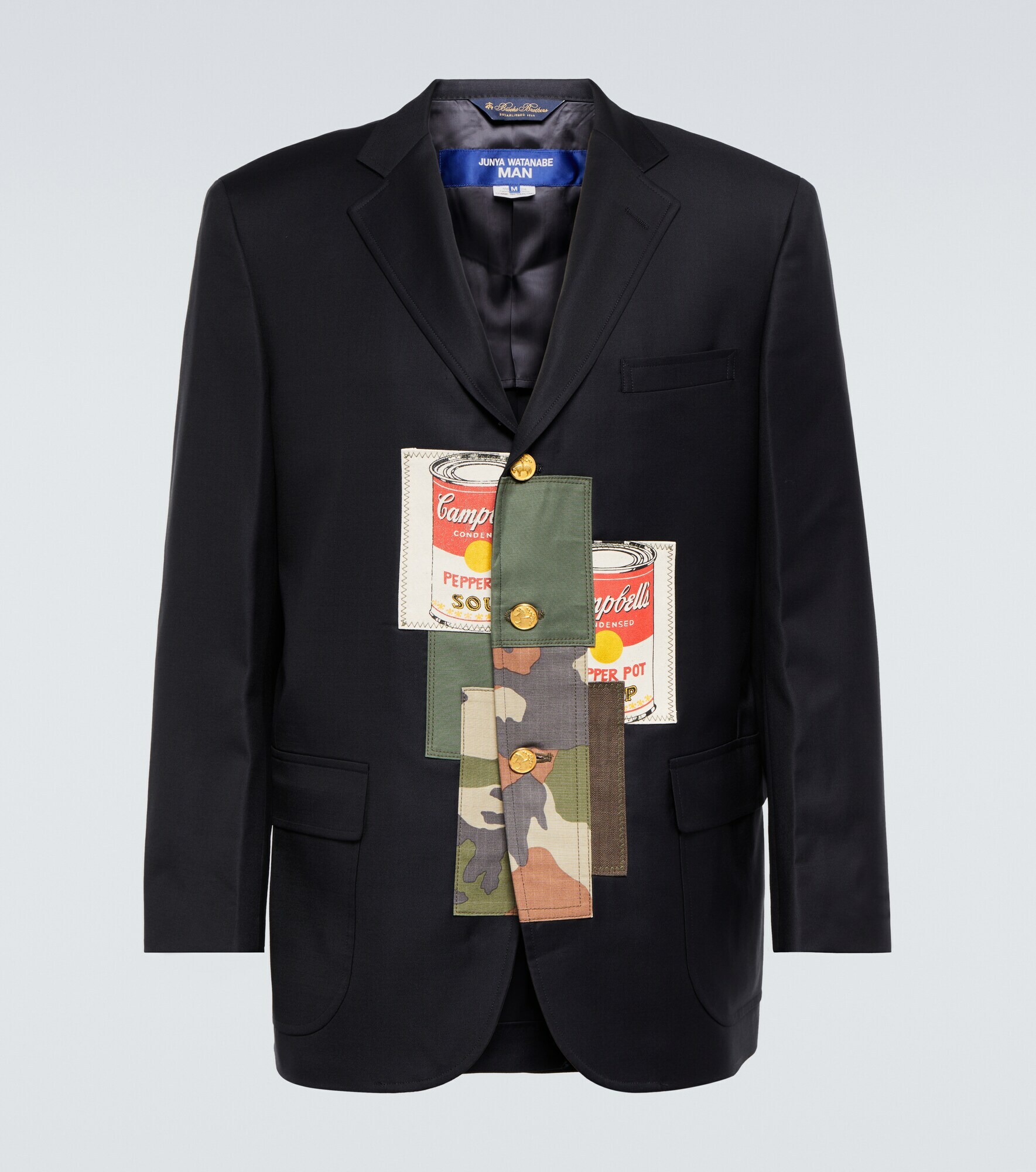 Junya Watanabe x Brooks Brothers appliquéd wool blazer Junya Watanabe
