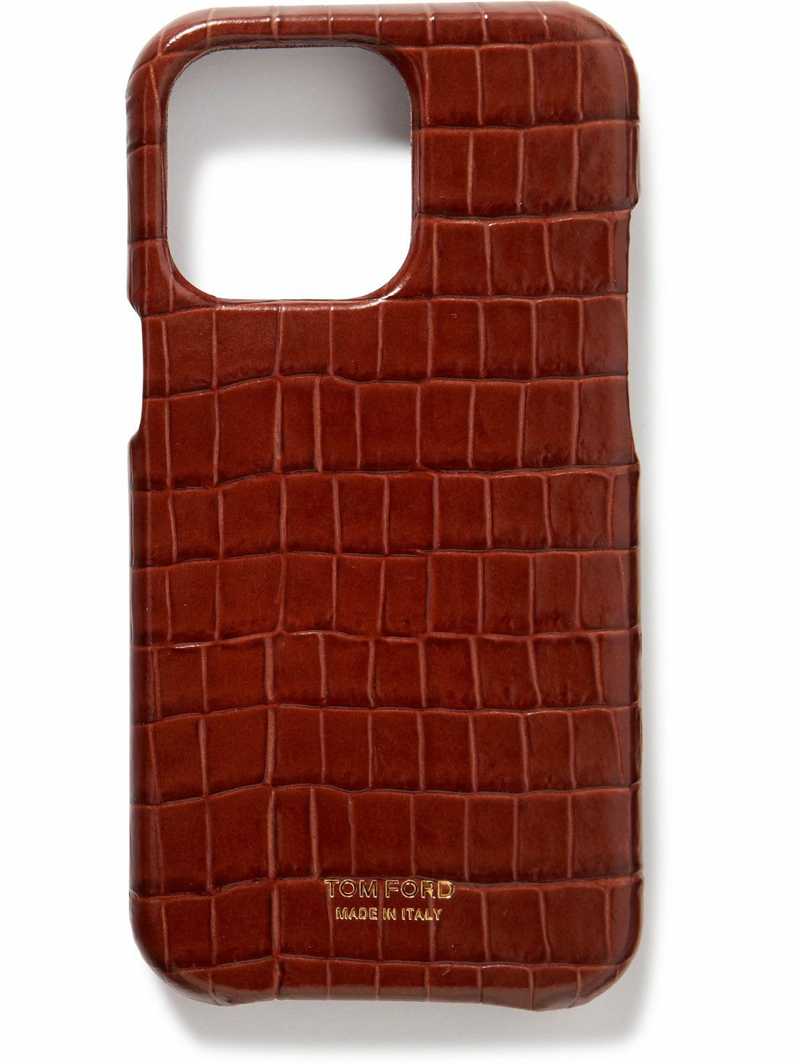 TOM FORD - Full-Grain Leather iPhone 12 Pro Case TOM FORD