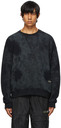 DEVÁ STATES Black & Grey Bleached Sweatshirt