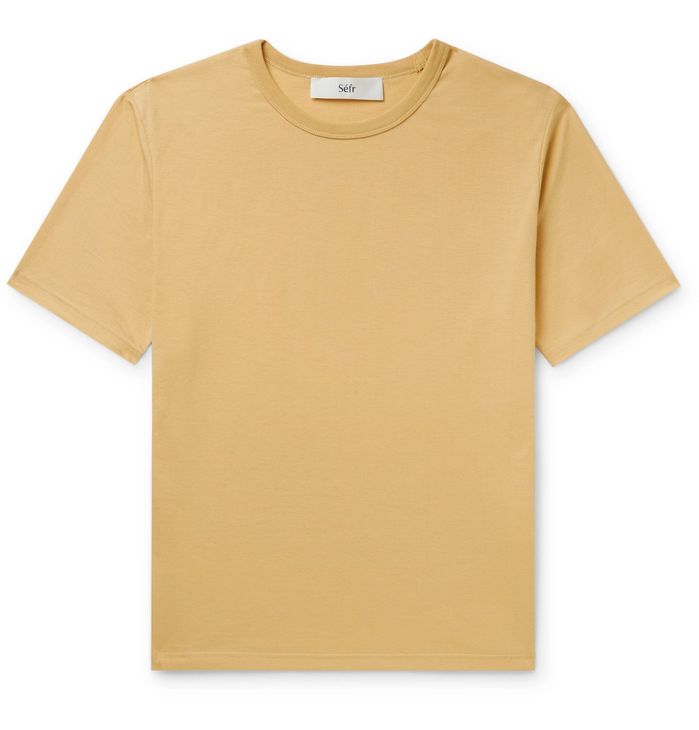 SÉFR - Luca Cotton-Blend Jersey T-shirt - Yellow Séfr