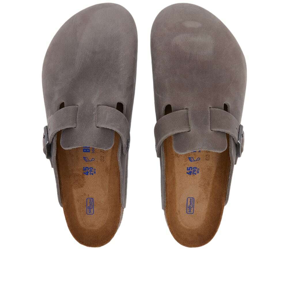 Birkenstock Boston SFB in Iron Oiled Leather Birkenstock