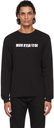 1017 ALYX 9SM Black & White Mirrored Logo Long Sleeve T-Shirt