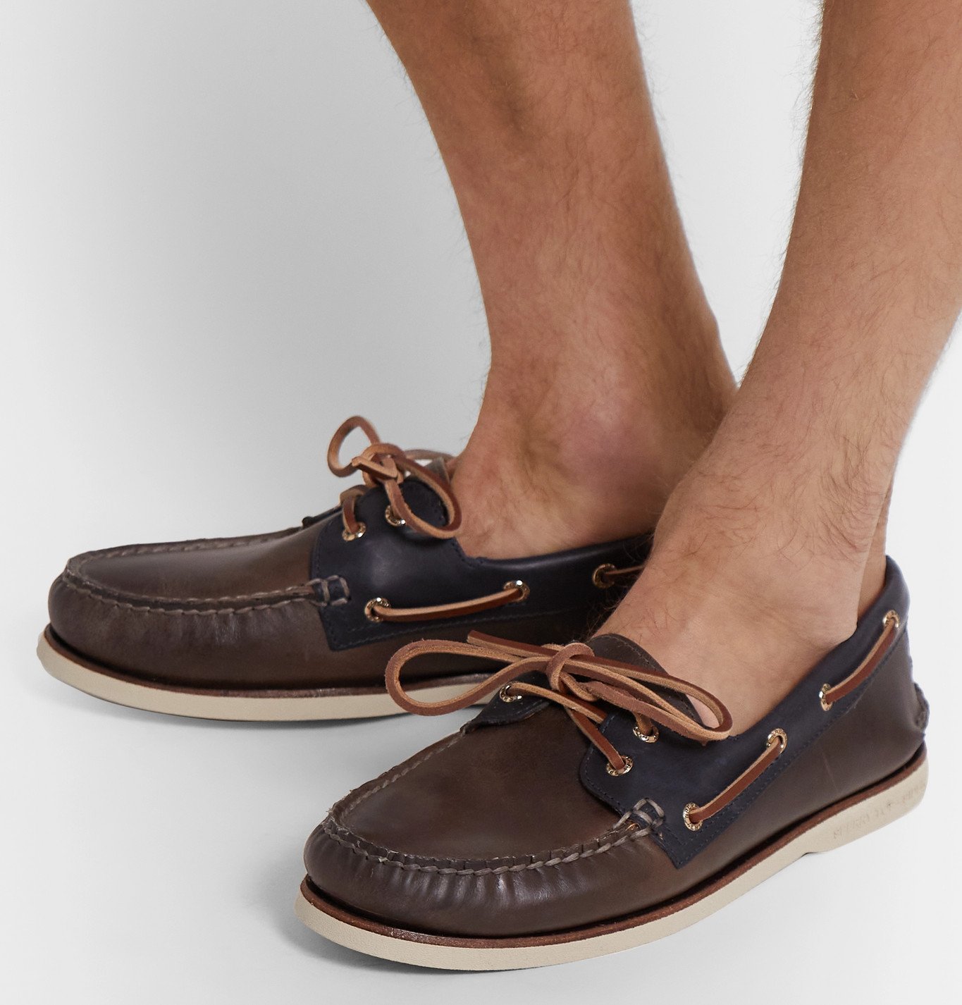 Leather Boat Shoes - Brown Sperry Topsider