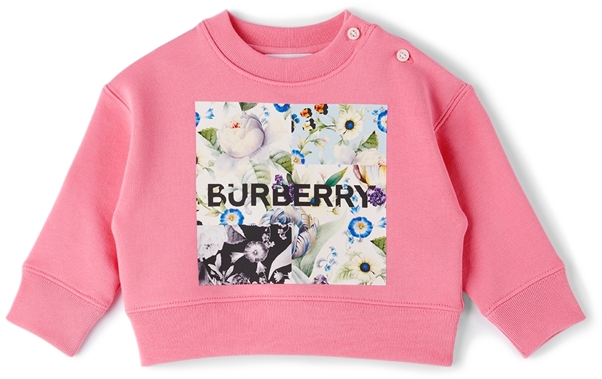 Photo: Burberry Baby Pink Floral Logo Sweater