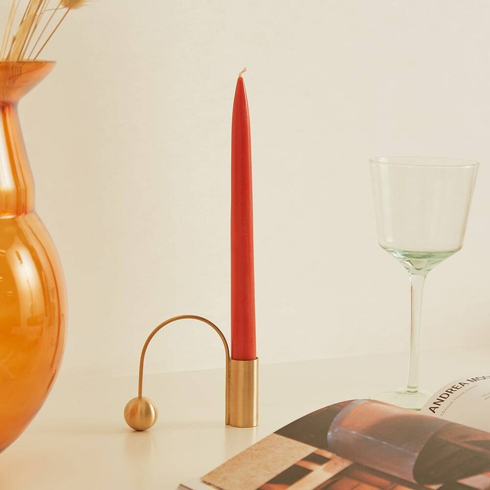 Maison Balzac Men's Tapered Candles in Amber Maison Balzac