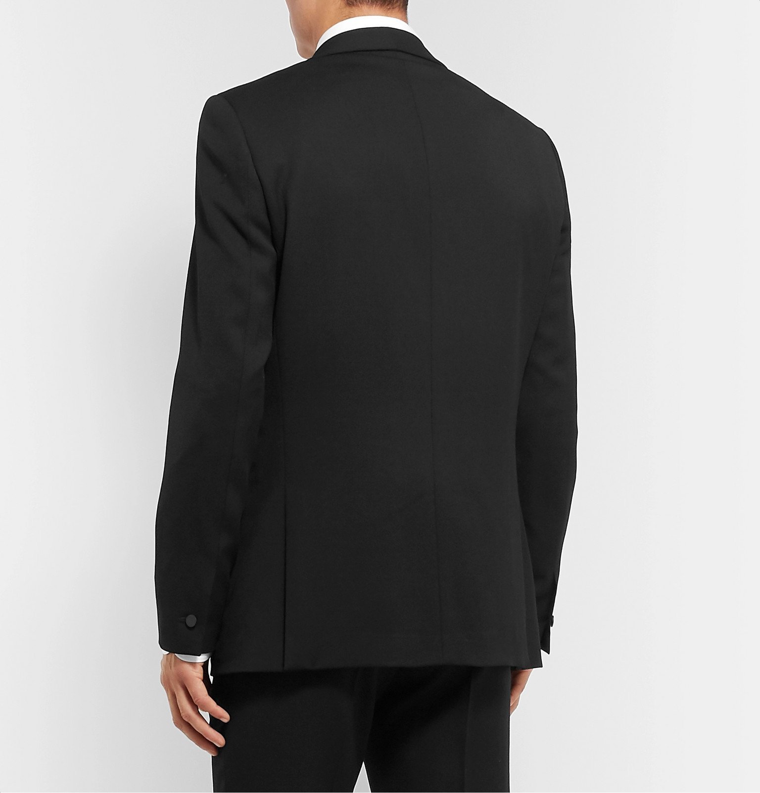 The Row - Archer Black Slim-Fit Grain de Poudre Virgin Wool Tuxedo ...