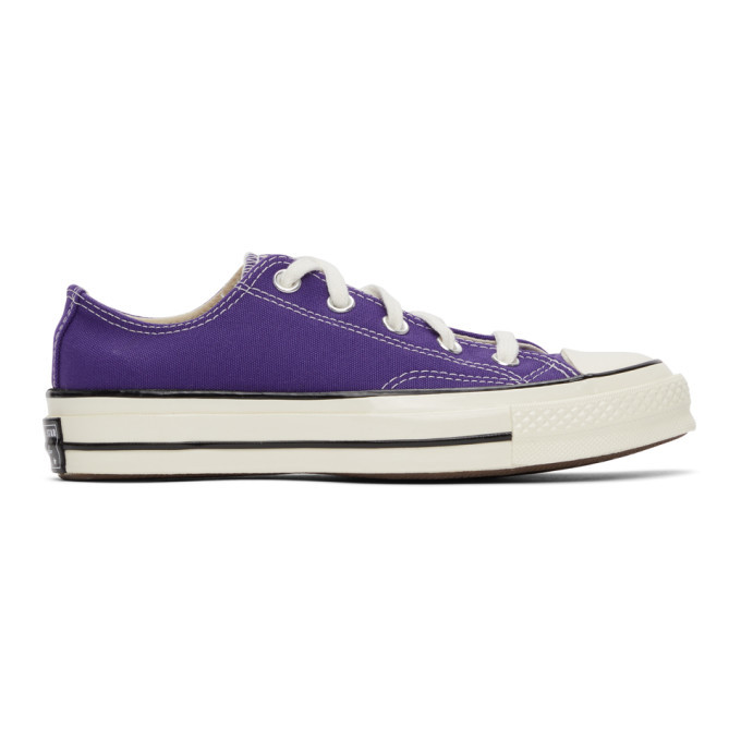 purple slip on converse