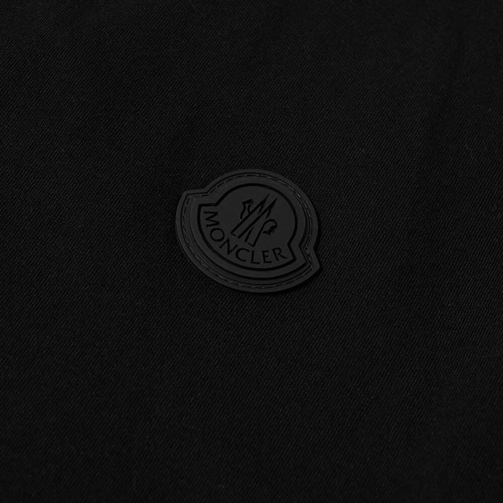 Moncler Men's Rubber Patch Logo T-Shirt in Black Moncler