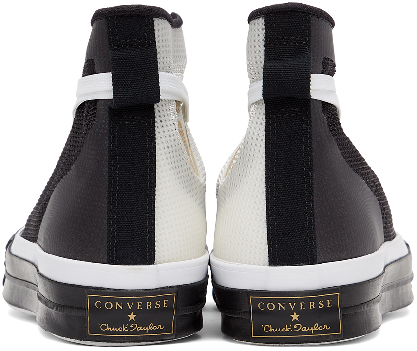 Converse White & Black Mesh All Star Chuck 70 Sneakers Converse