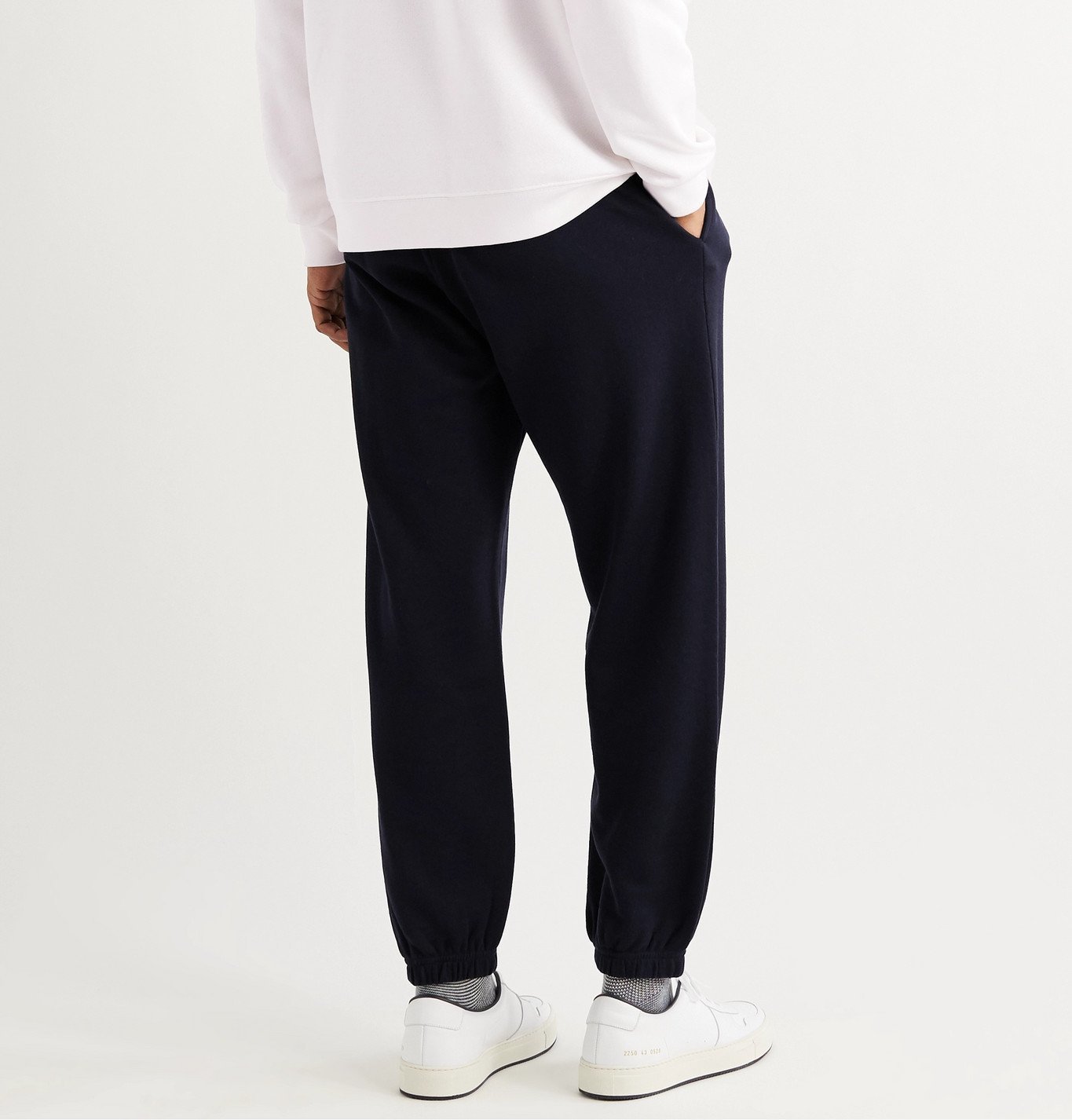 SSAM - Tapered Silk and Cotton-Blend Sweatpants - Blue SSAM