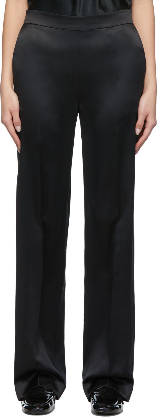 Joseph Black Silk Tova Trousers Joseph