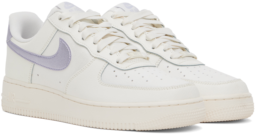 white and purple air force 1