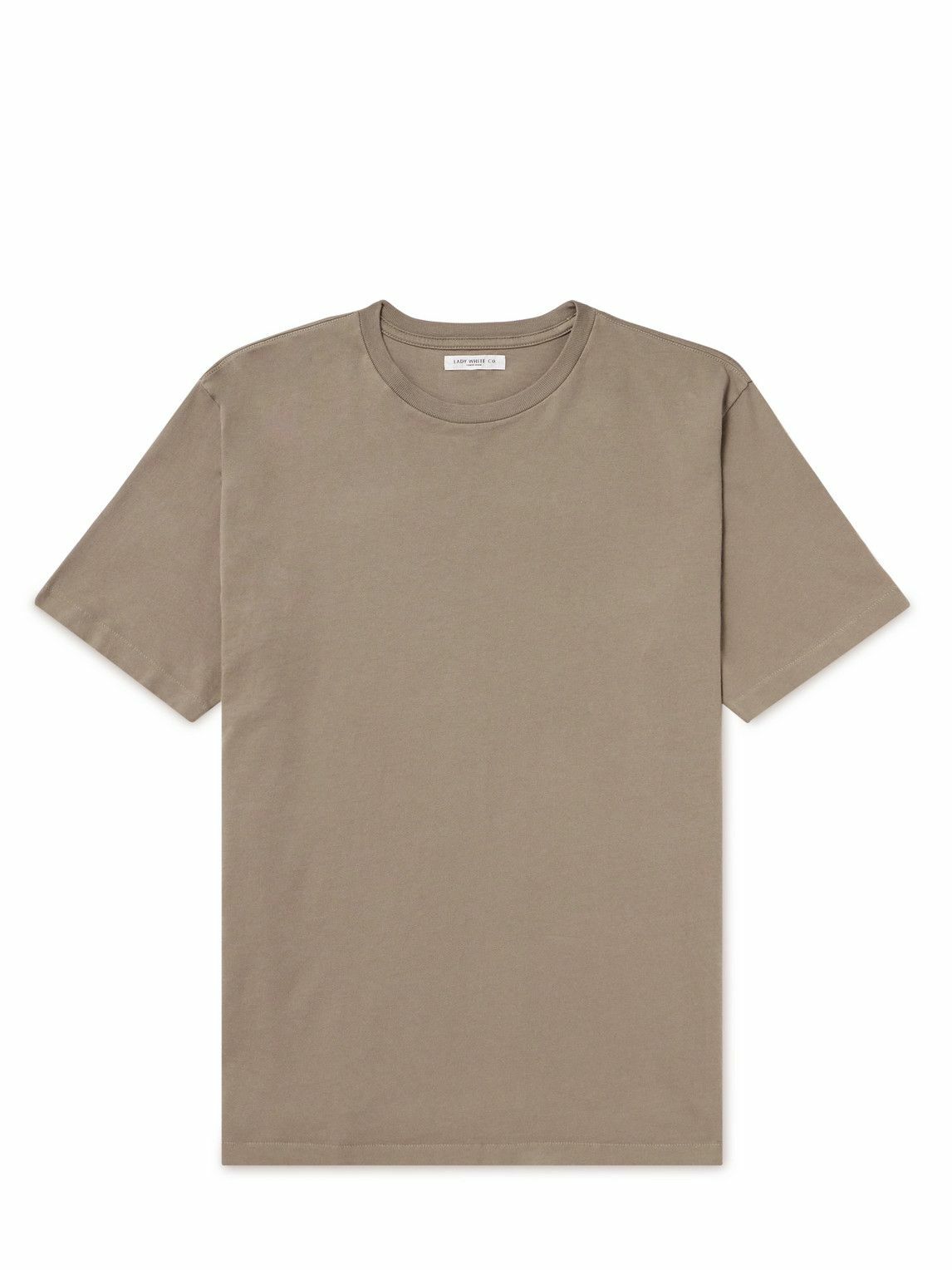 Lady White Co - Lite Cotton-Jersey T-Shirt - Brown Lady White Co.