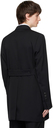 SAPIO Black Double-Breasted Coat