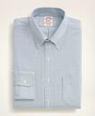 Brooks Brothers Men's Traditional Fit American-Made Oxford Cloth Button-Down Stripe Dress Shirt | Blue