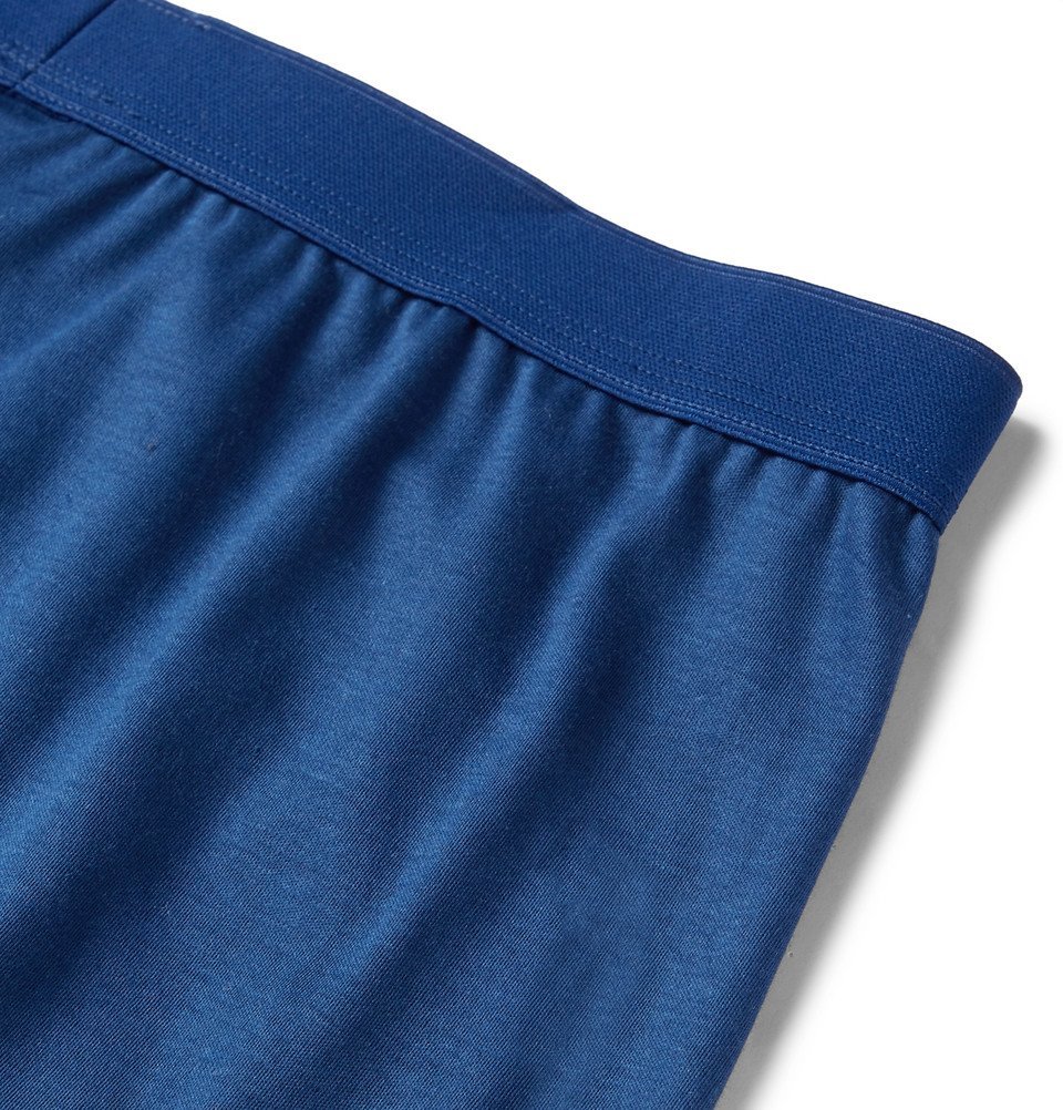 Zimmerli - Sea Island Cotton Boxer Briefs - Men - Blue Zimmerli