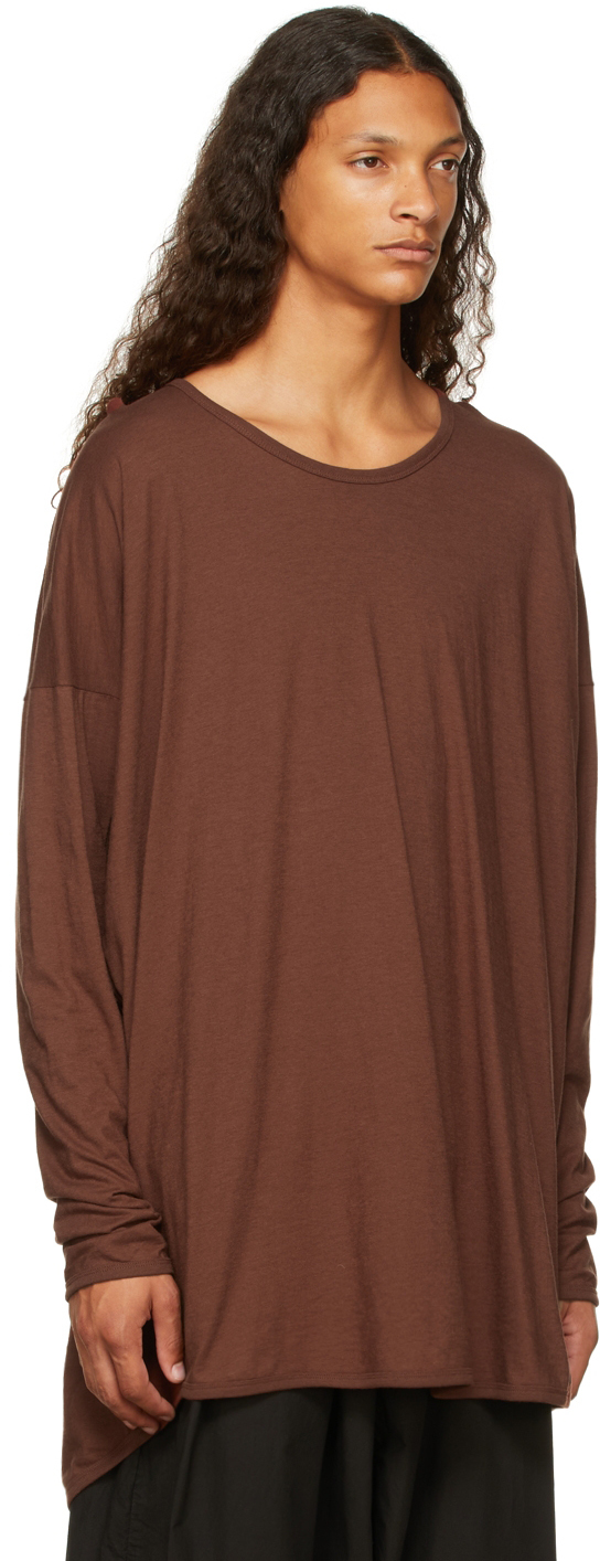 Jan-Jan Van Essche Brown #69 Long Sleeve T-Shirt Jan-Jan Van Essche