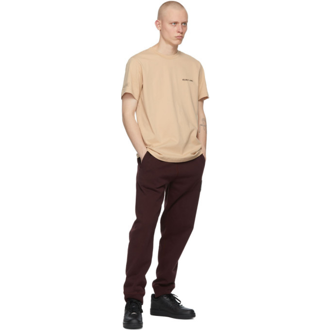 tan helmut lang shirt