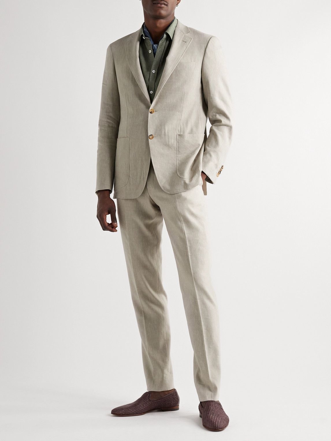 canali linen suit